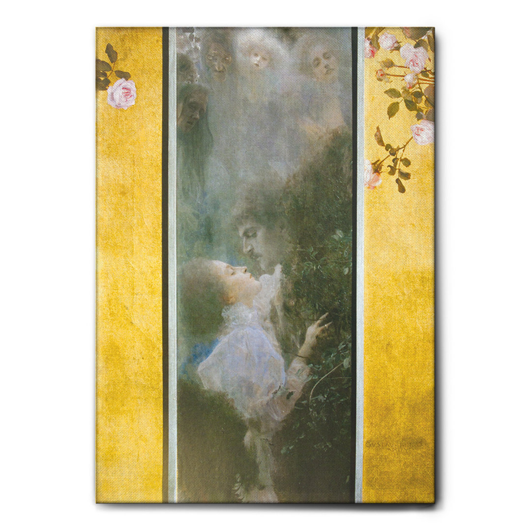 Leinwandbild Love von Gustav Klimt