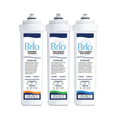 3-Stage Water Replacement Filter -  Brio, NFLUSFQ300