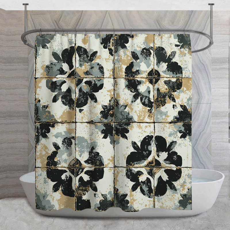 Rideau de douche Tile, H 73 po x l 70 po