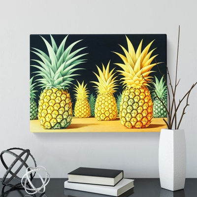 Selection of Pineapples - Wrapped Canvas