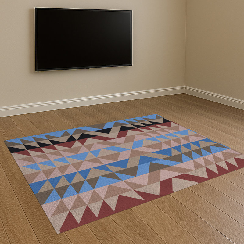 Geometric Area Rug, Rectangle 140 x 200 cm