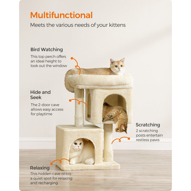 67 cm H Cat Tree / Condo, Beige
