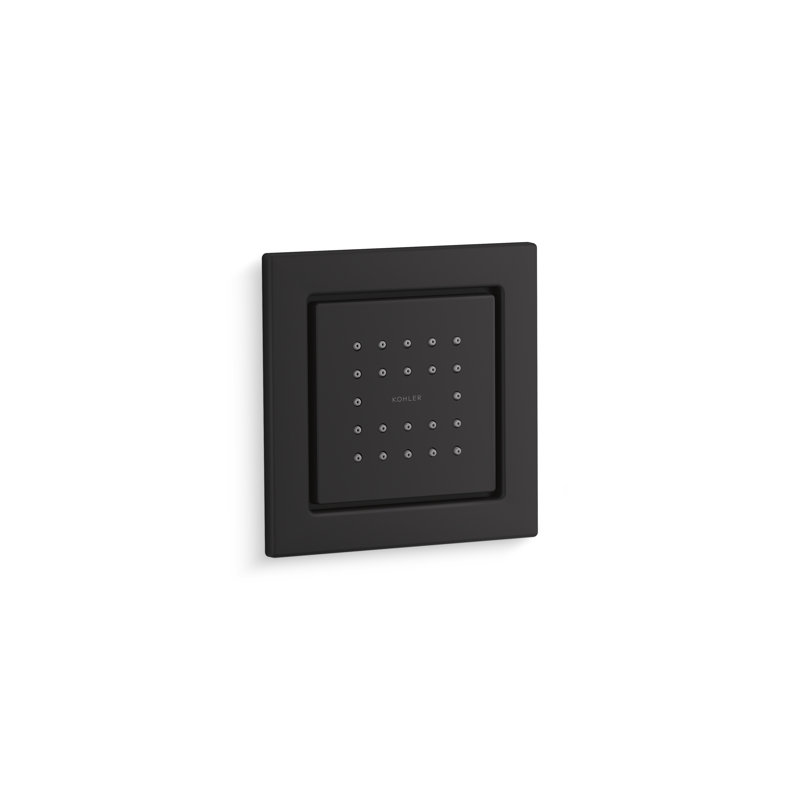 Vaporisateur corporel carré avec 22 jets Watertile, Noir mat