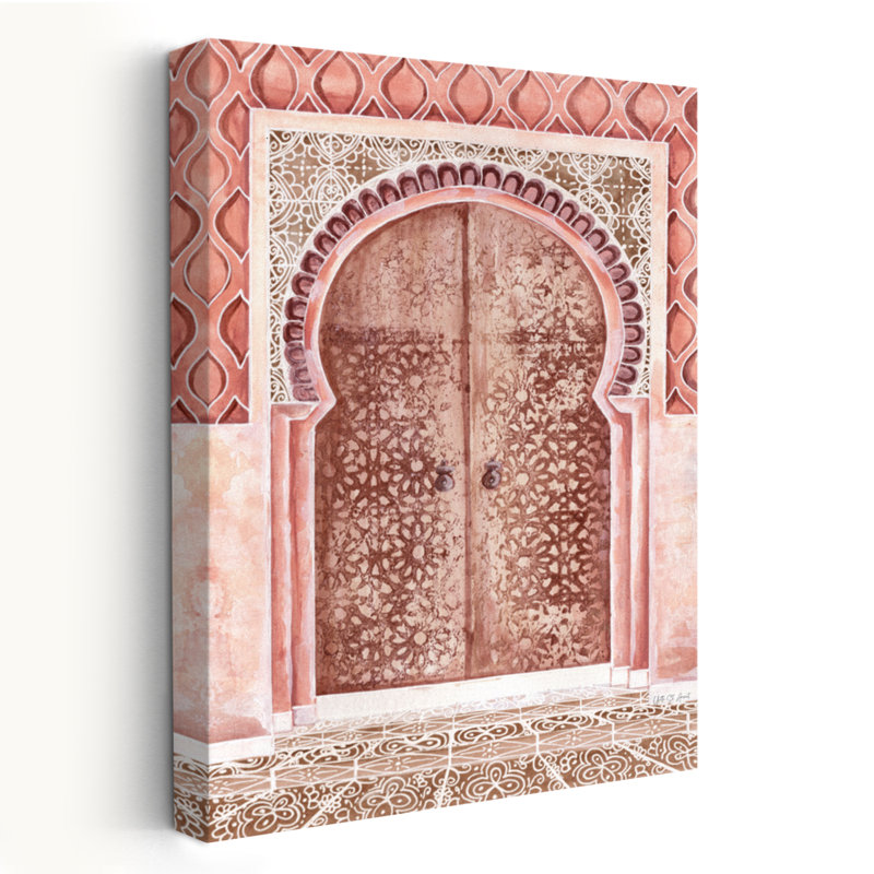 Entrée marocaine dans les rues marocaines, H 36 po x l 24 po