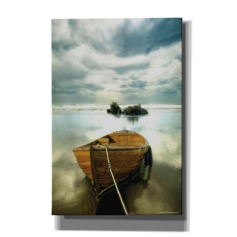«Devorah The Old Boat On Canvas» par Carlos Casamayor, reproduction, H 60 po x l 40 po x P 1,5 po