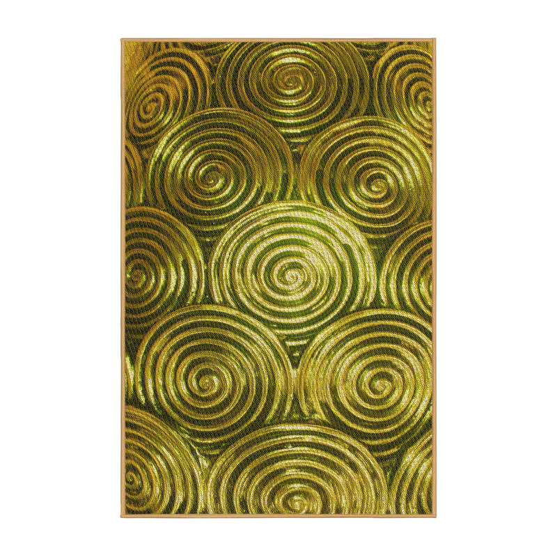 Tapis géométrique doré, Rectangle 2 pi x 3 pi