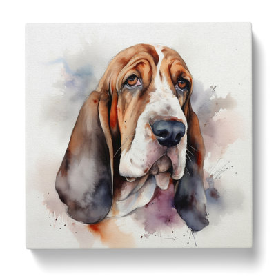 Basset Hound Watercolour - Print