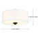 Dondie Flush Mount Ceiling Light Fixture with Fabric Shade