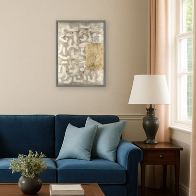 Enshrined Runes I by Michael Willett Framed Canvas Wall Art Print