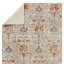 Tapis en polyester / viscose tissé à la machine Devoss en brun / beige / gris-57785159