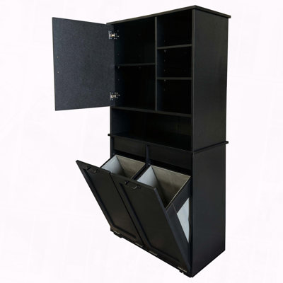 Armoire de buanderie avec portes