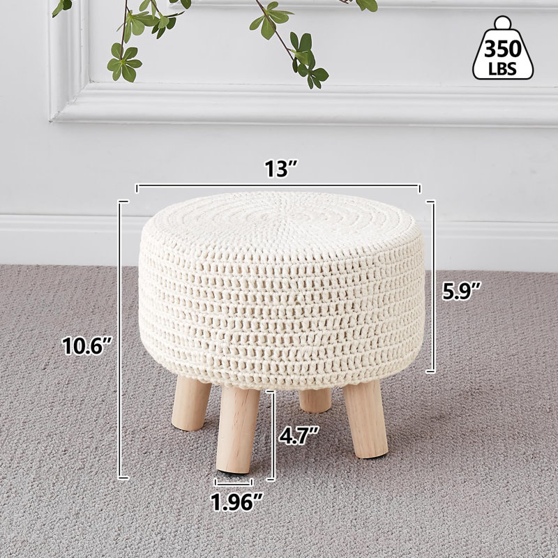 Repose-pieds Pouf, repose-pieds Boho 100% coton