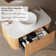 24" Small Wall Mounted Floating Bathroom Vanity with Large Drawer, No Assembly Required