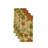 Polyester Floral Square Napkin