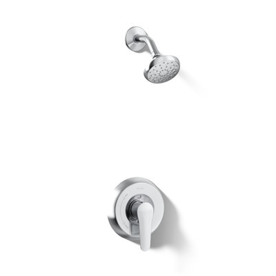 Garniture de douche juillet Rite-Temp avec poignée levier et pomme de douche 1,75 GPM