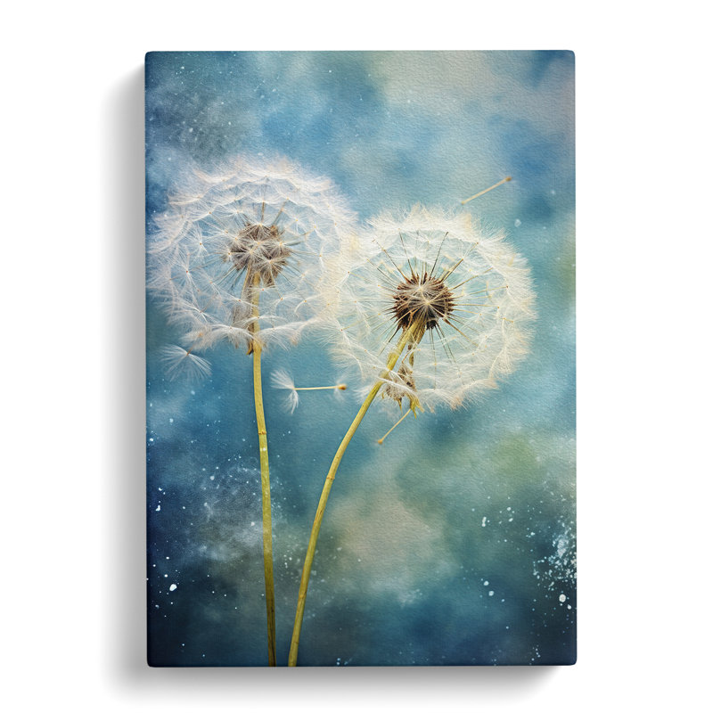 Dandelion Romanticism - Wrapped Canvas, 76cm H x 50cm W x 3cm D