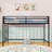 Twin Metal Loft Bed With Ladder And Guardrails