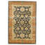 Hand Knotted Wool Oriental Area Rug in Black And Rust