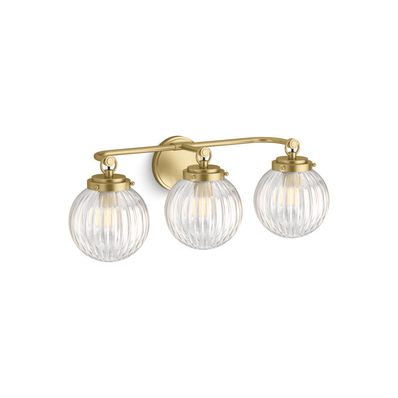 Embra By Studio McGee Three-Light Sconce, Brushed Moderne Brass
