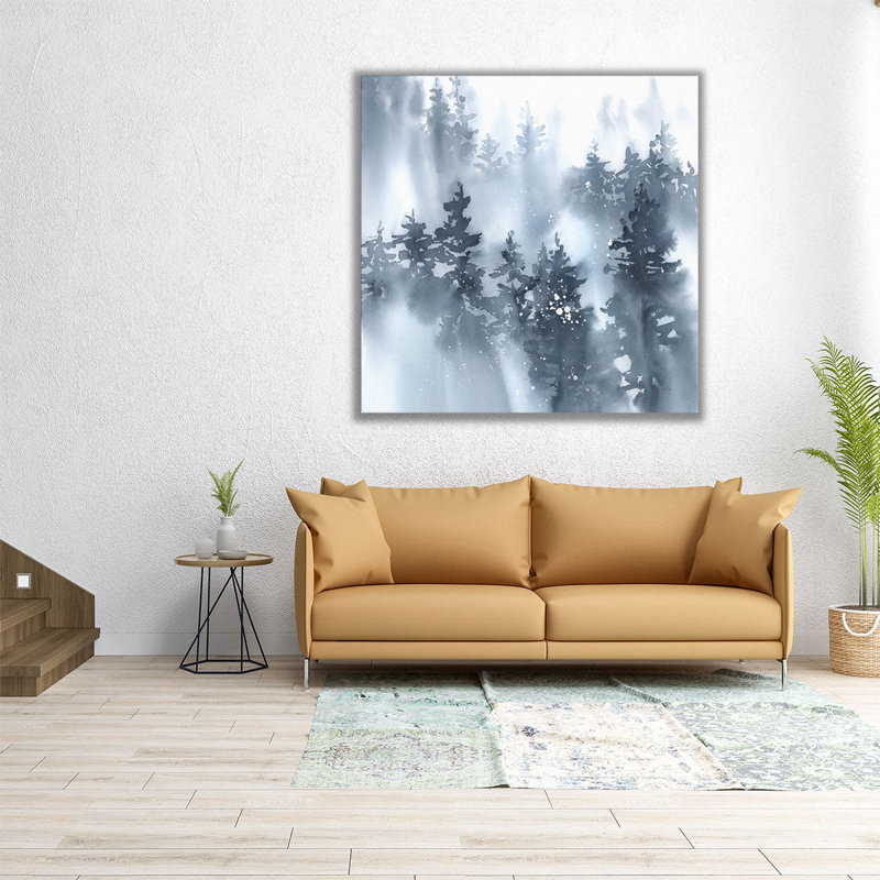 «Misty Forest I», reproduction d'art sur toile, H 30 po x l 30 po