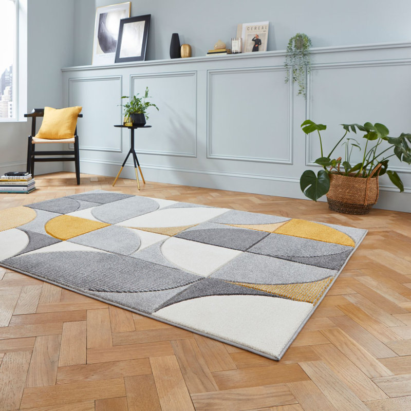 Matrix area rug Machine Woven Rectangle Grey, Rectangle 120 x 170cm