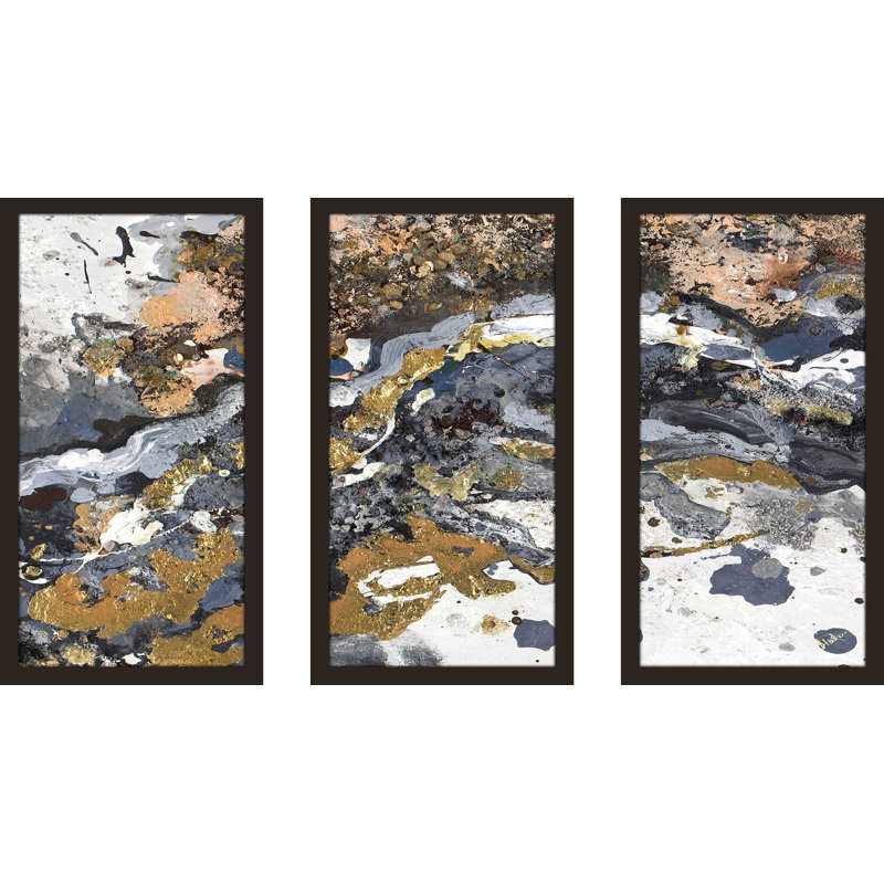 « turbulence square i », reproduction de peinture à l’acrylique à multiples images, L 40,5 po x H 25,5 po x P 1 po