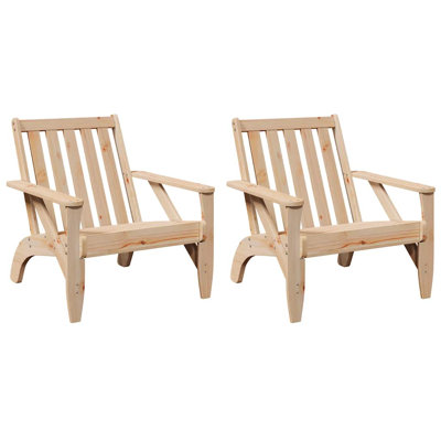 Garden Adirondack Chairs 2 Pcs 75X77x77 Cm
