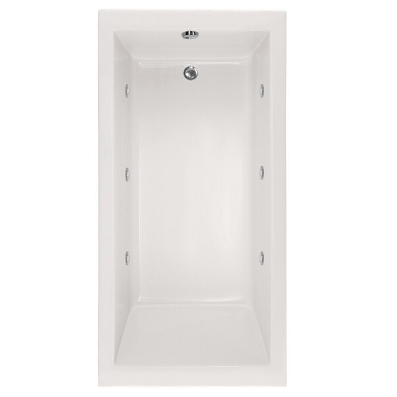 Lacey 60'' x 30'' Acrylic Bathtub, Almond, Polished Chrome