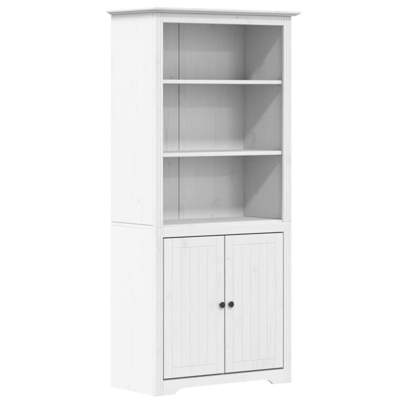 Bookcase BODO 80x40x173 cm Solid Wood Pine, White