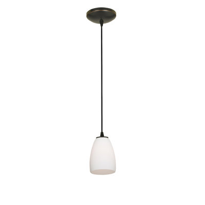 Luminaire suspendu en forme de cloche à 1 lumière Phinney