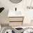 24'' Single Sink Wall Mounted Bathroom Vanity,Floating Vanity with 2 Drawers and Ceramic Basin Sink Top-2022468671-2022468670