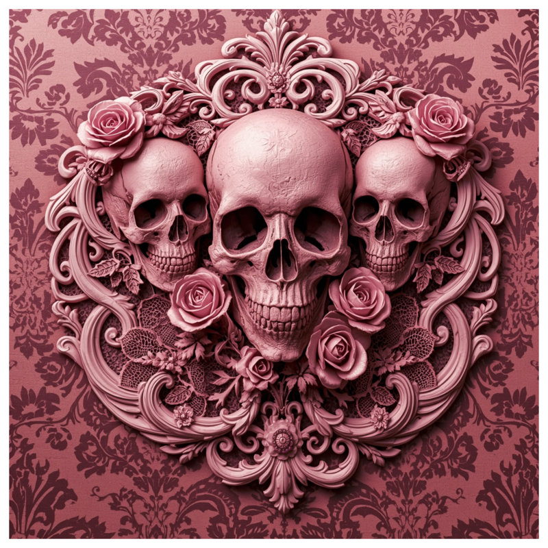 Rideaux de douche Skulls, L 70 po x H 72 po