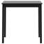 Bar Table MDF Black 115x55x107 cm