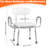 Shower Chair  with Arms and Back