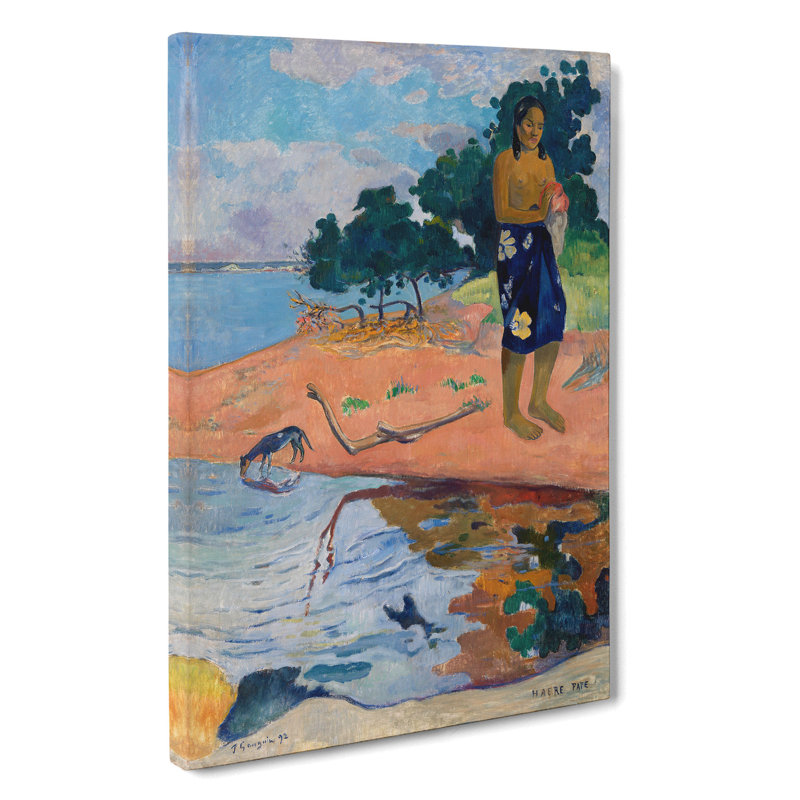 Haere Pape by Paul Gauguin - Wrapped Canvas, 76cm H x 50cm W x 3cm D