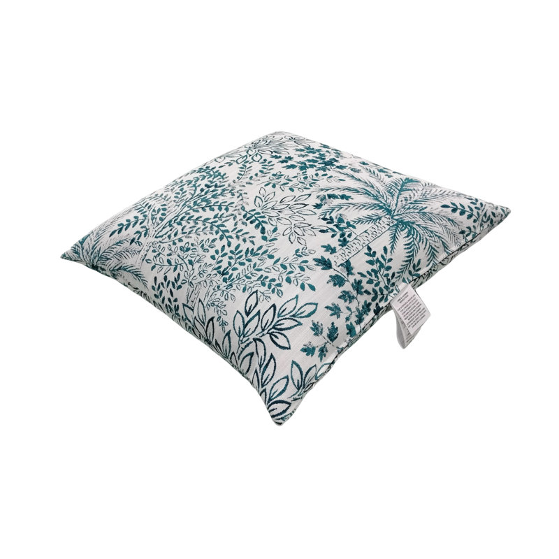 Housse de coussin et insert Liza en bleu / vert / bleu sarcelle / blanc, 20 po x 20 po
