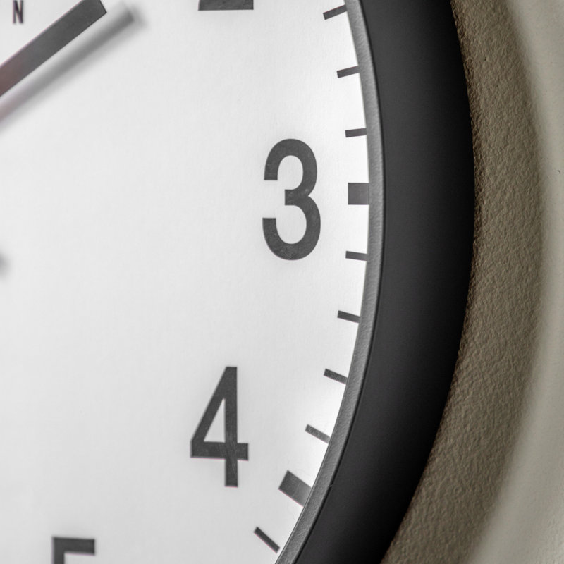 Cambridge Wall Clock 40cm, Grey