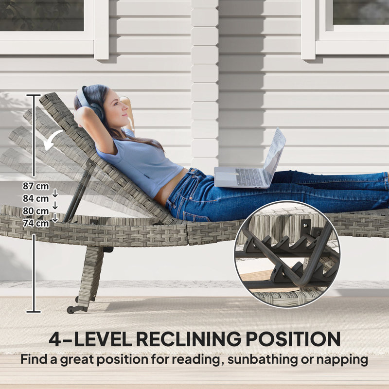 195cm Long Single Chaise