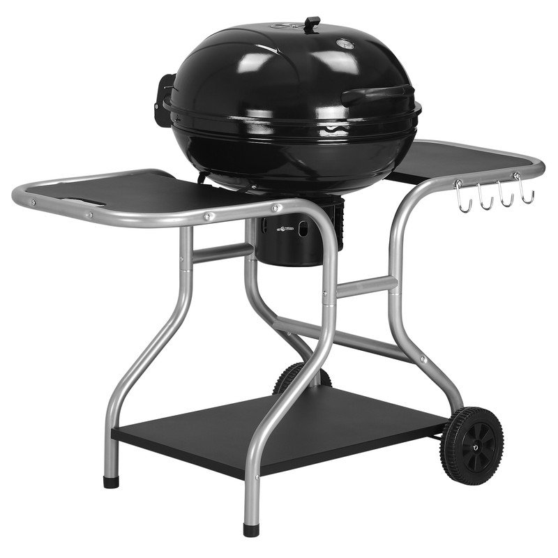 CLIY Freestanding Charcoal Gas Grill