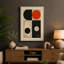 Quadrant Circles Mid-Century - Wrapped Canvas-131761558-131761568