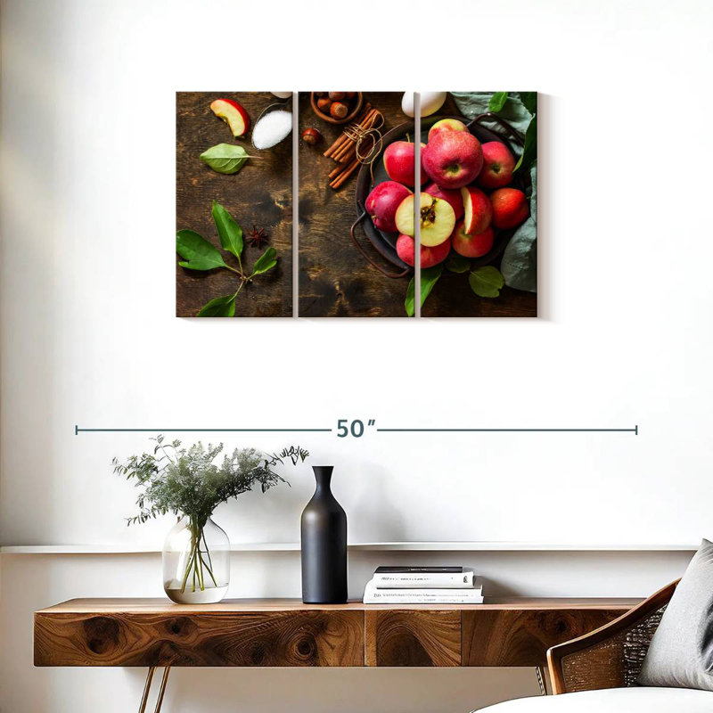 Yarlin Baking With Apples, 20" H x 33" W