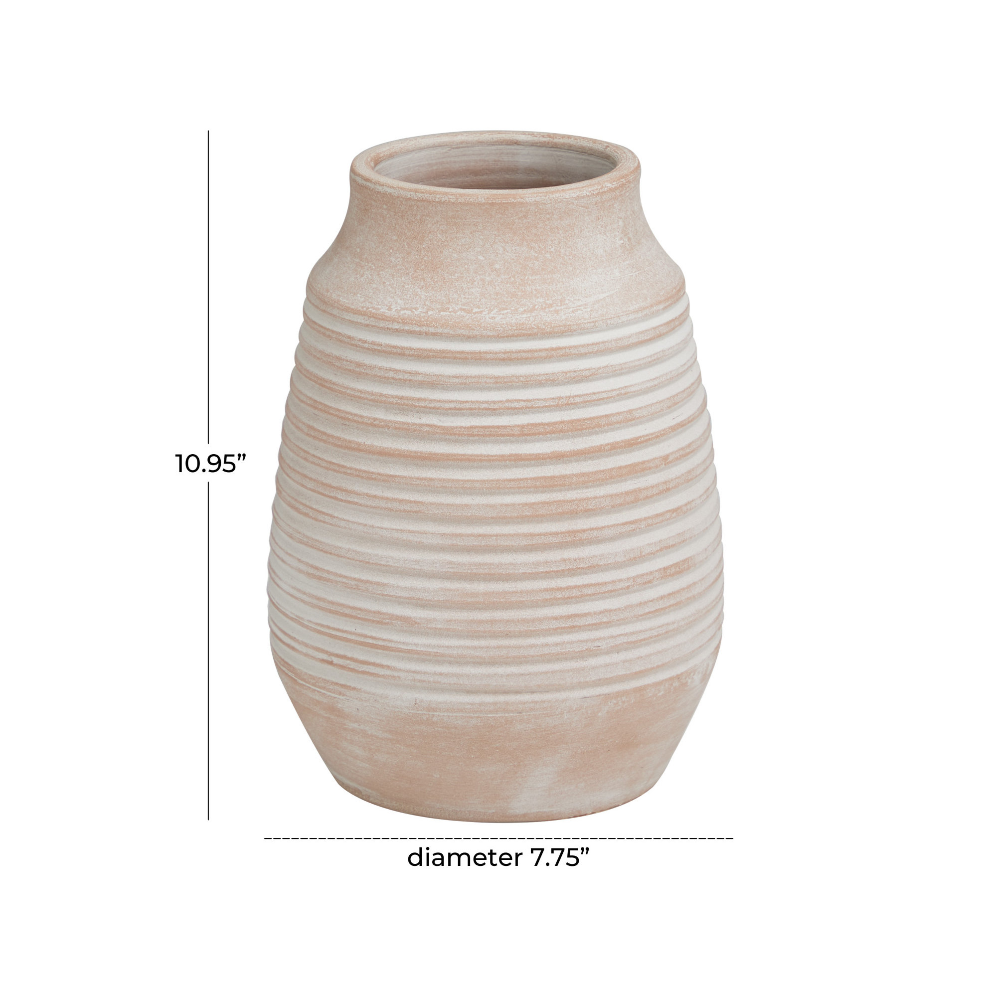 Elverie Terracotta Table Vase, 10.95"