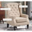 Chaise longue capitonnée à boutons, beige-126443100