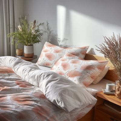 Ensemble de literie 4 pièces French Country - Pink Blush Poppy Tranquility