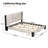 Boucle King Rinaldi frame with Cube headboard
