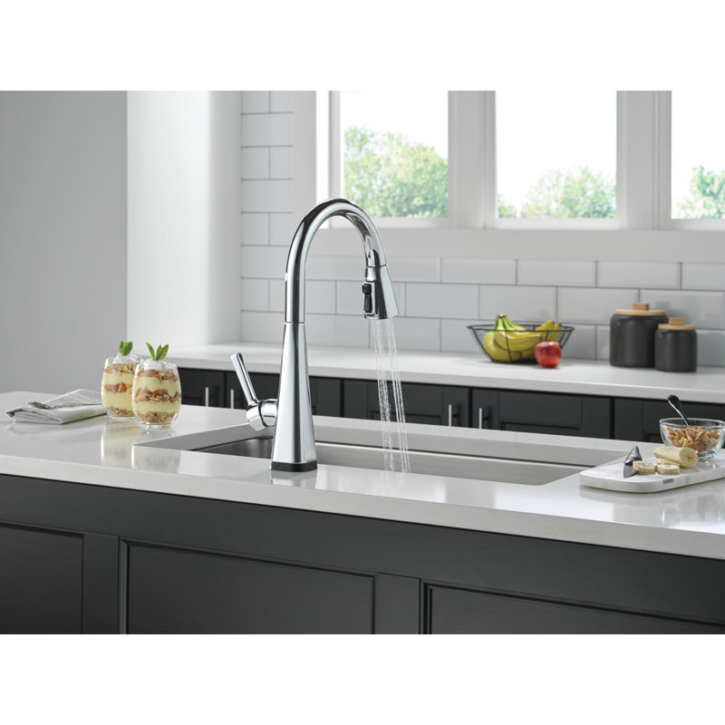 Lenta Touch2O Kitchen Faucet with Touchless Technology, Chrome