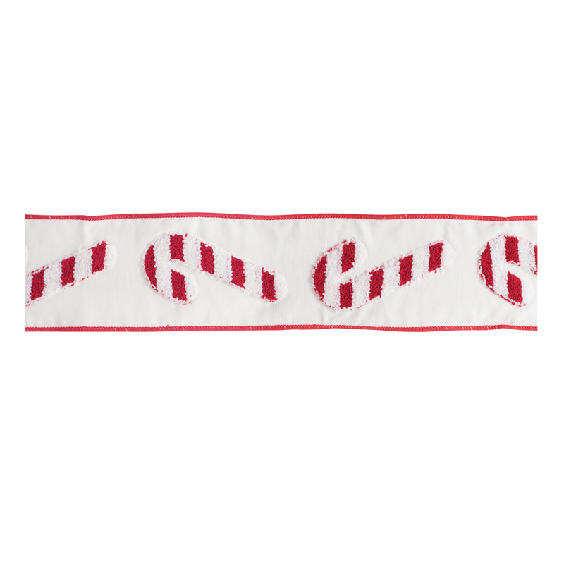 Ruban de coton à fil de canne de bonbon 4 po x 5 po