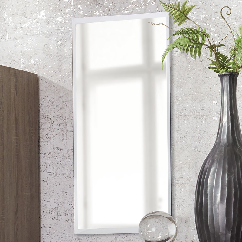 Miroir mural rectangulaire blanc
