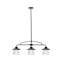 Luminaire suspendu linéaire à 3 lumières pour îlot de cuisine Mingua-550983288