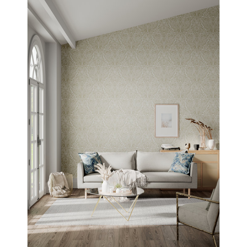 Aurelia Wallpaper, Pebble/Stone
